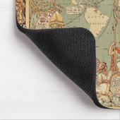 イギリス帝国ヴィンテージビクトリアン世界地図 マウスパッド (コーナー)