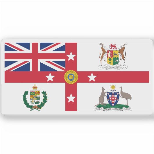 イギリス帝国国旗（ダンガースリー大戦） シール (正面)