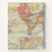 イギリス帝国，ルート，海流 ノートブック (裏面)