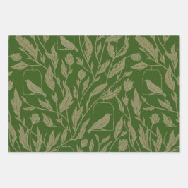 イギリス庭園のメドレー ラッピングペーパーシート