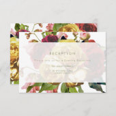 イギリス庭園 ウェディング レセプション カード (正面/裏面)