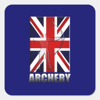 イギリス弓矢素晴らし旗イギリスGB スクエアシール