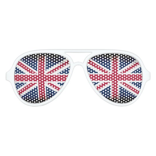 イギリス愛国者連合ジャック連合国旗 アビエーターサングラス (正面)