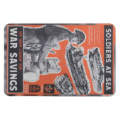 イギリス戦争時のポスターの復刻版 マグネット (横)