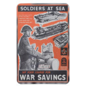 イギリス戦争時のポスターの復刻版 マグネット (縦)