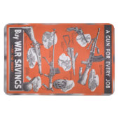 イギリス戦争時のポスターの復刻版 マグネット (横)