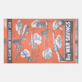 イギリス戦争時のポスターの復刻版 長方形シール