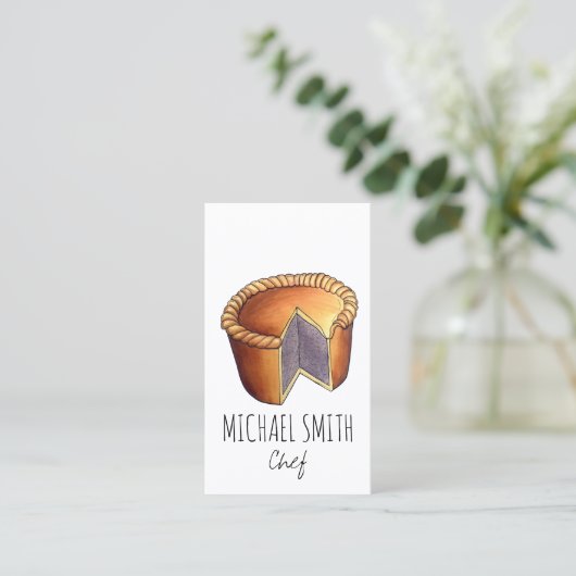 イギリス料理ポークパイセイボリーパストリー英国料理 名刺 (スタンド正面)