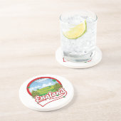 イギリス旅行のロゴ コースター (側面)