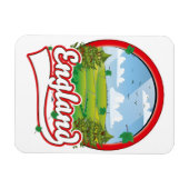 イギリス旅行のロゴ マグネット (横)