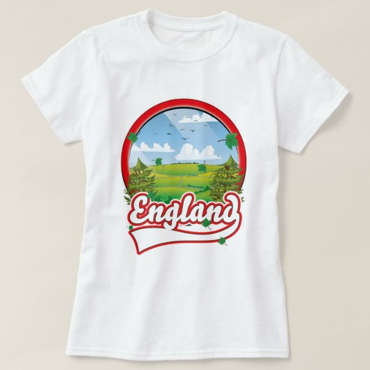 イギリス旅行のロゴ Tシャツ (デザイン正面)