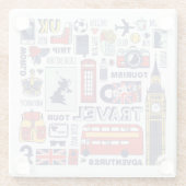 イギリス旅行落書き ガラスコースター (裏面)