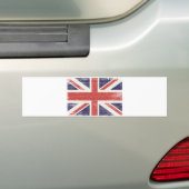 イギリス旗のヴィンテージ バンパーステッカー (車上)