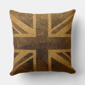 イギリス旗のヴィンテージ#3 クッション (裏面)