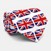 イギリス旗は首のタイにボタンをかけます ネクタイ (ロール)