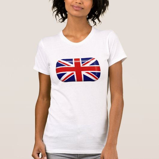 イギリス旗ボタンのTシャツ Tシャツ (正面)