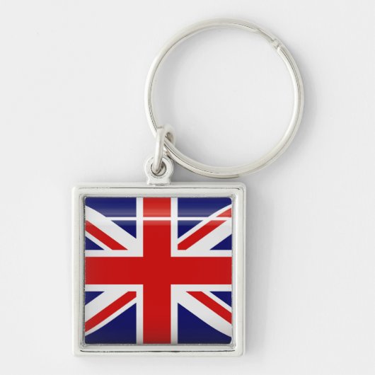 イギリス旗ボタンKeychain キーホルダー (正面)