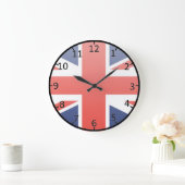 イギリス旗 ラージ壁時計 (ホーム)
