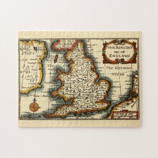 イギリス旧古古美術館地図 ジグソーパズル (横)