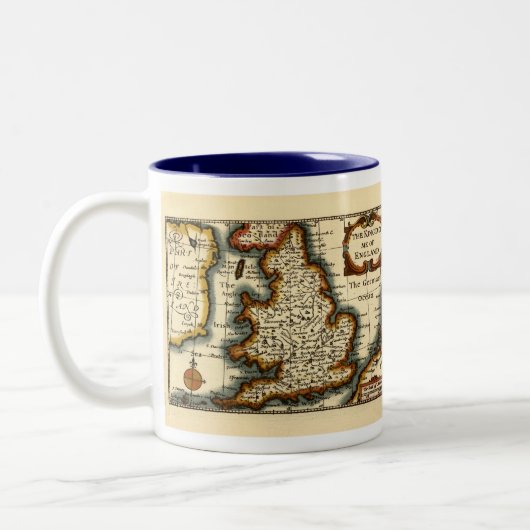 イギリス旧古古美術館地図 ツートーンマグカップ (左)
