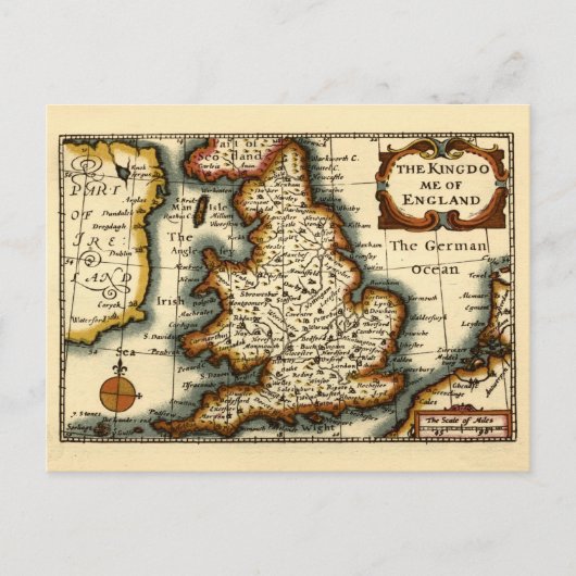 イギリス旧古古美術館地図 ポストカード (正面)