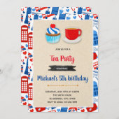 イギリス最高のパーティー招待状 招待状 (正面/裏面)