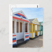 イギリス東部の海の家 ポストカード (正面/裏面)