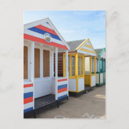 イギリス東部の海の家 ポストカード