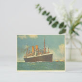 イギリス沖のドイツ汽船ドレスデン ポストカード (スタンド正面)