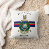 イギリス海兵隊退役軍人 クッション (ブランケット)