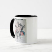 イギリス海峡にまたがるチャールズ・ディケンズ マグカップ (正面左)