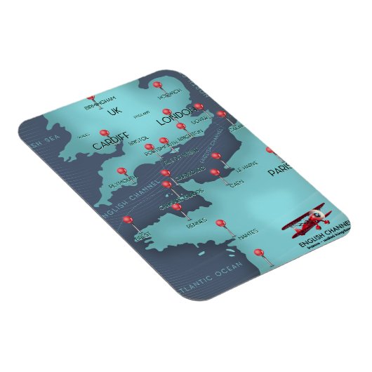 イギリス海峡航海地図 マグネット (右側)