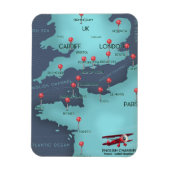 イギリス海峡航海地図 マグネット (縦)