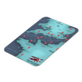 イギリス海峡航海地図 マグネット (左側)