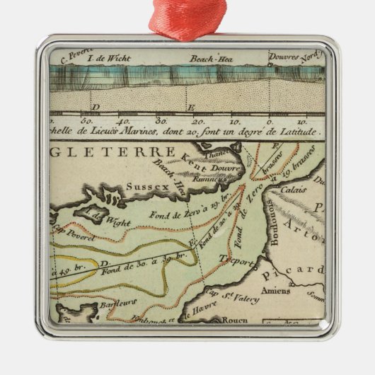 イギリス海峡 メタルオーナメント (正面)