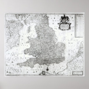 イギリス王国の新しい地図 ポスター