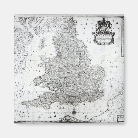 イギリス王国の新しい地図 マグネット (正面)