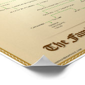 イギリス王政系王家の家系図 ポスター (角)