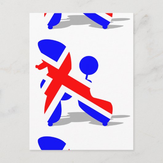 イギリス産のプードル ポストカード (正面)