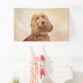イギリス産コッカー・スパニエル 絵画 - オリジナルの犬の芸術 横断幕 (インサイチュ)