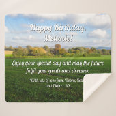 イギリス秋の田舎パーソナライズされた- シェルパブランケット