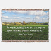 イギリス秋の田舎パーソナライズされた- スローブランケット