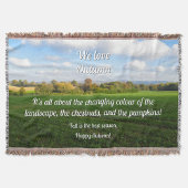 イギリス秋の田舎パーソナライズされた- スローブランケット