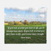 イギリス秋の田舎パーソナライズされた- フリースブランケット