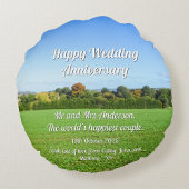 イギリス秋の田舎パーソナライズされた- ラウンドクッション