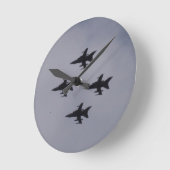 イギリス空軍トーネード ラウンド壁時計 (傾斜)