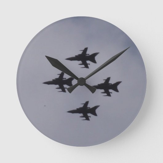 イギリス空軍トーネード ラウンド壁時計 (正面)