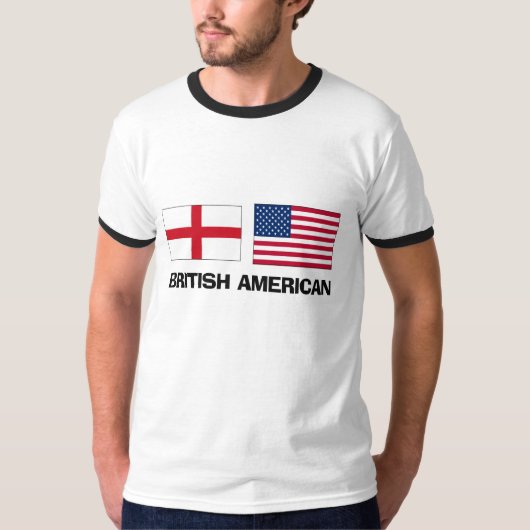 イギリス系アメリカ人 Tシャツ (正面)