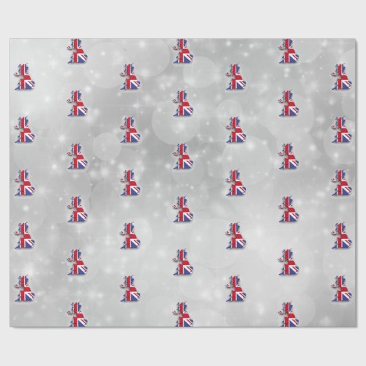 イギリス素晴らしイギリスイギリス国旗 ラッピングペーパー (フラット)