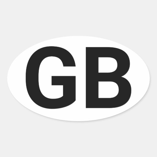 イギリス素晴らしユーロ 楕円形シール (正面)